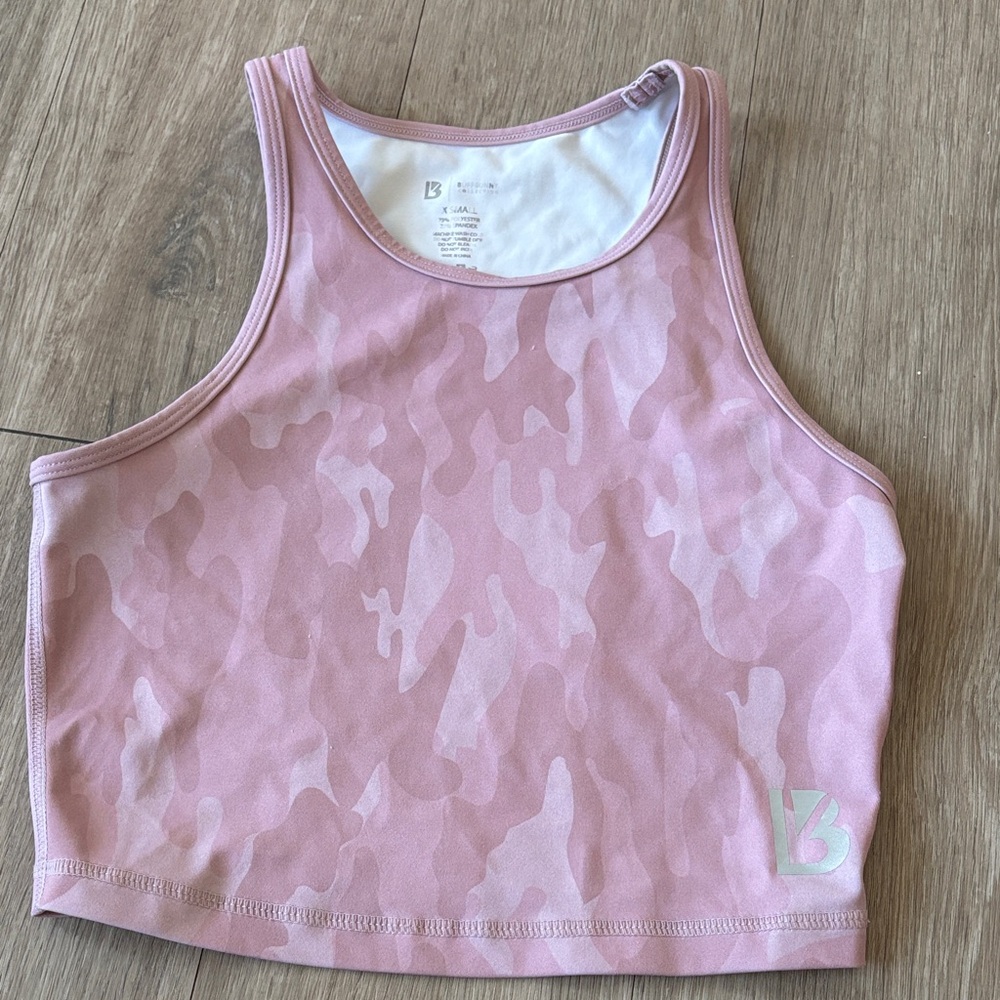 BuffBunny Pink Camo Tank Top